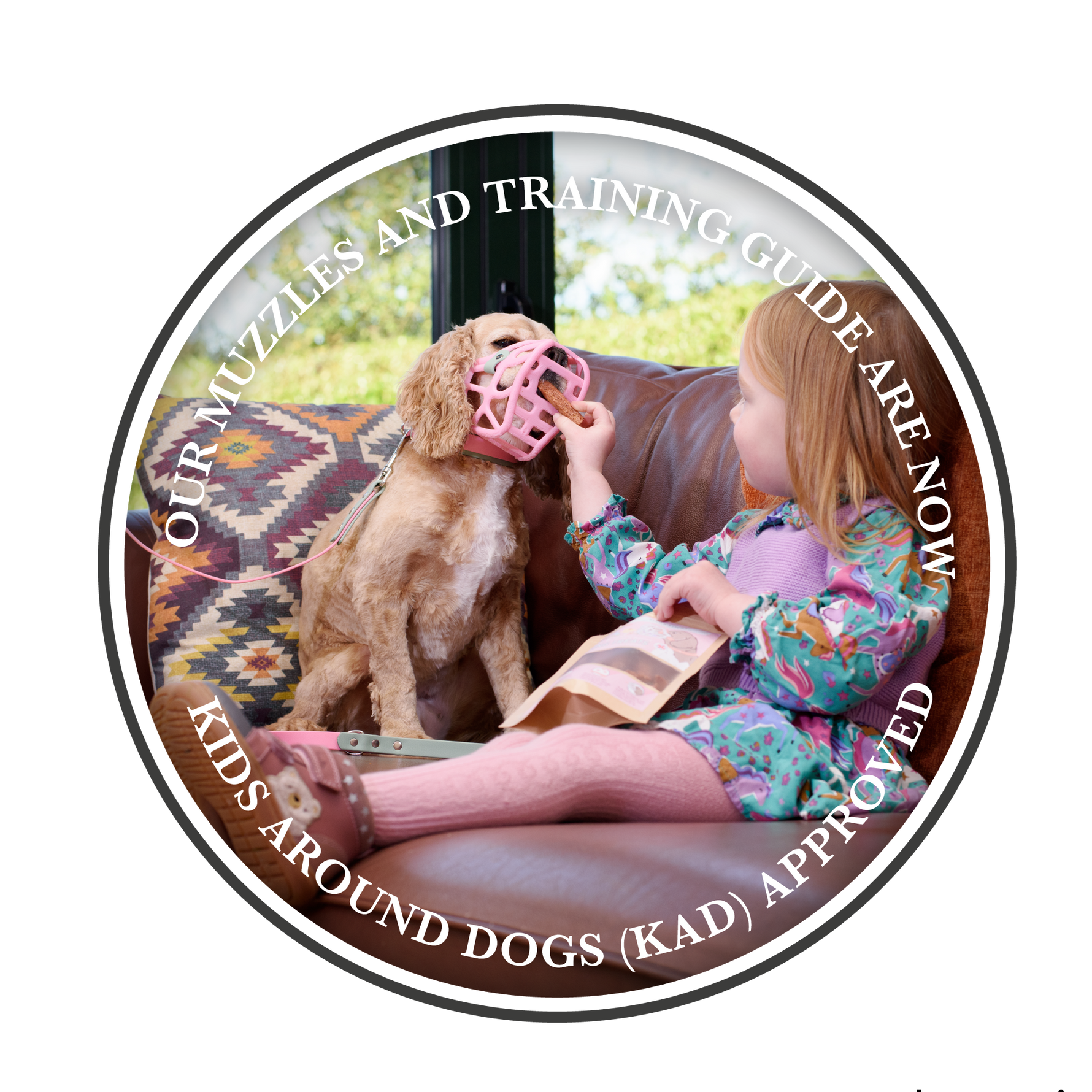 Muzzles and Training Guide are now Kids Around Dogs (KAD) approved products!