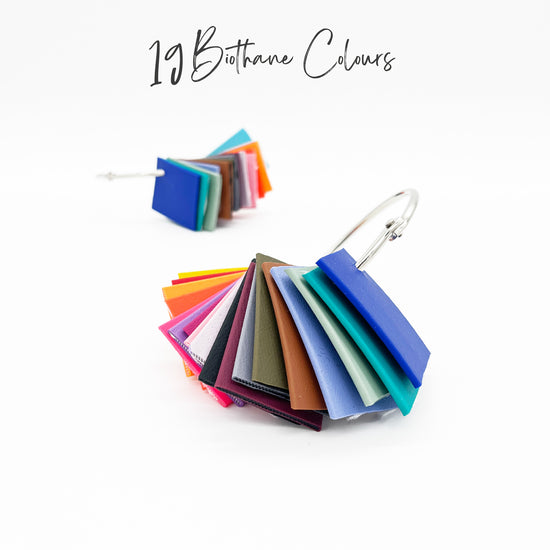 Biothane colour wheel showing all 19 colours