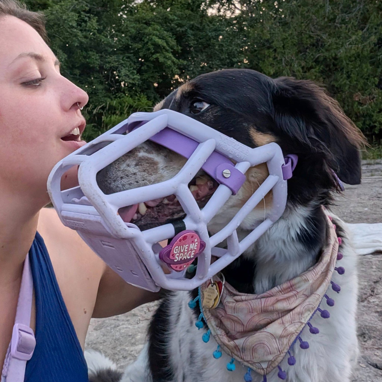 Snooties™ –  Give Me Space Pink Muzzle Charm