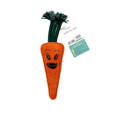 Green & Wild's | Candice the Carrot, Eco Dog Toy