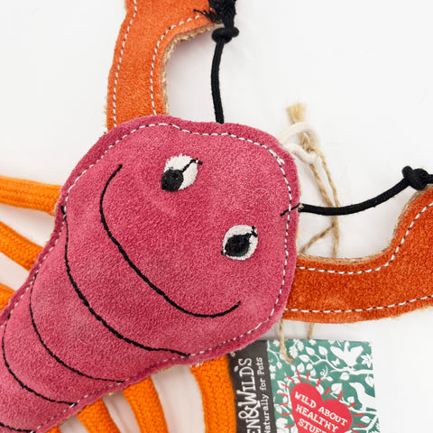 Green & Wild's | Larry the Lobster, Eco Dog Toy