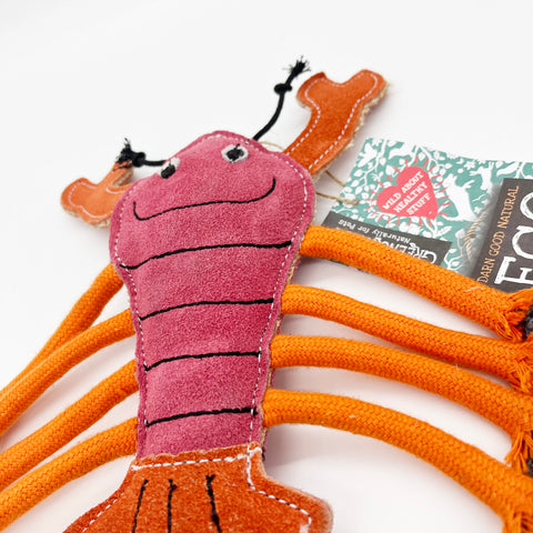 Green & Wild's | Larry the Lobster, Eco Dog Toy