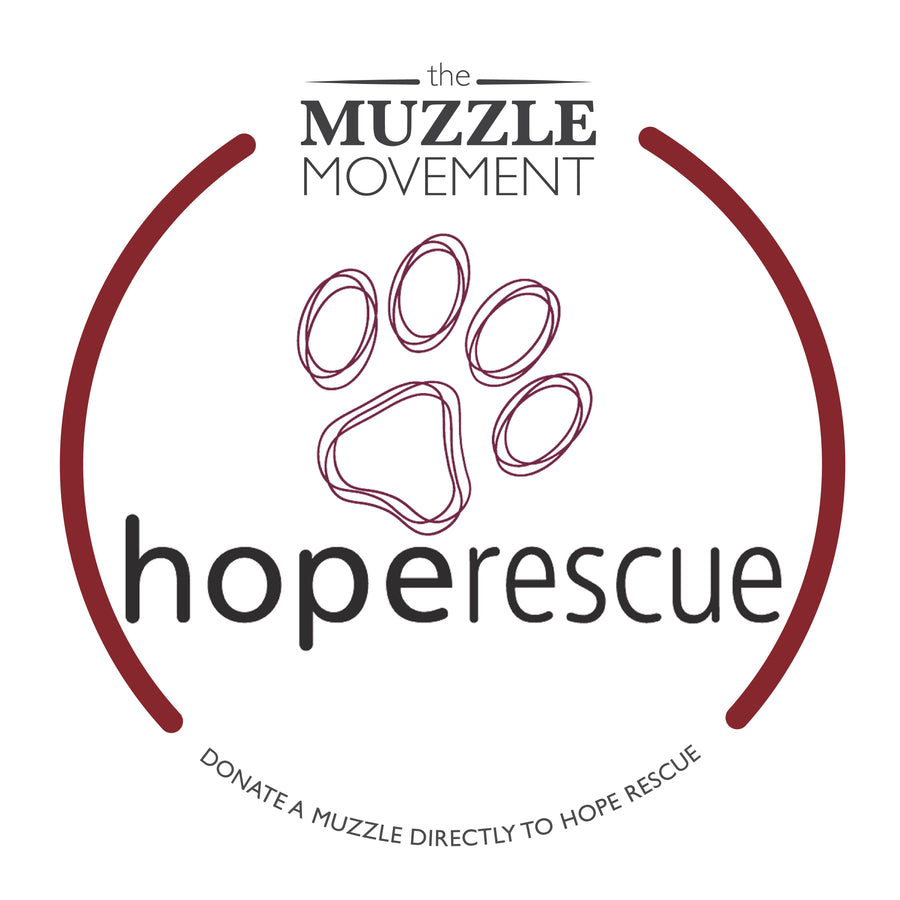 Charity Colour Muzzle – Hope Rescue - Ready to Ship