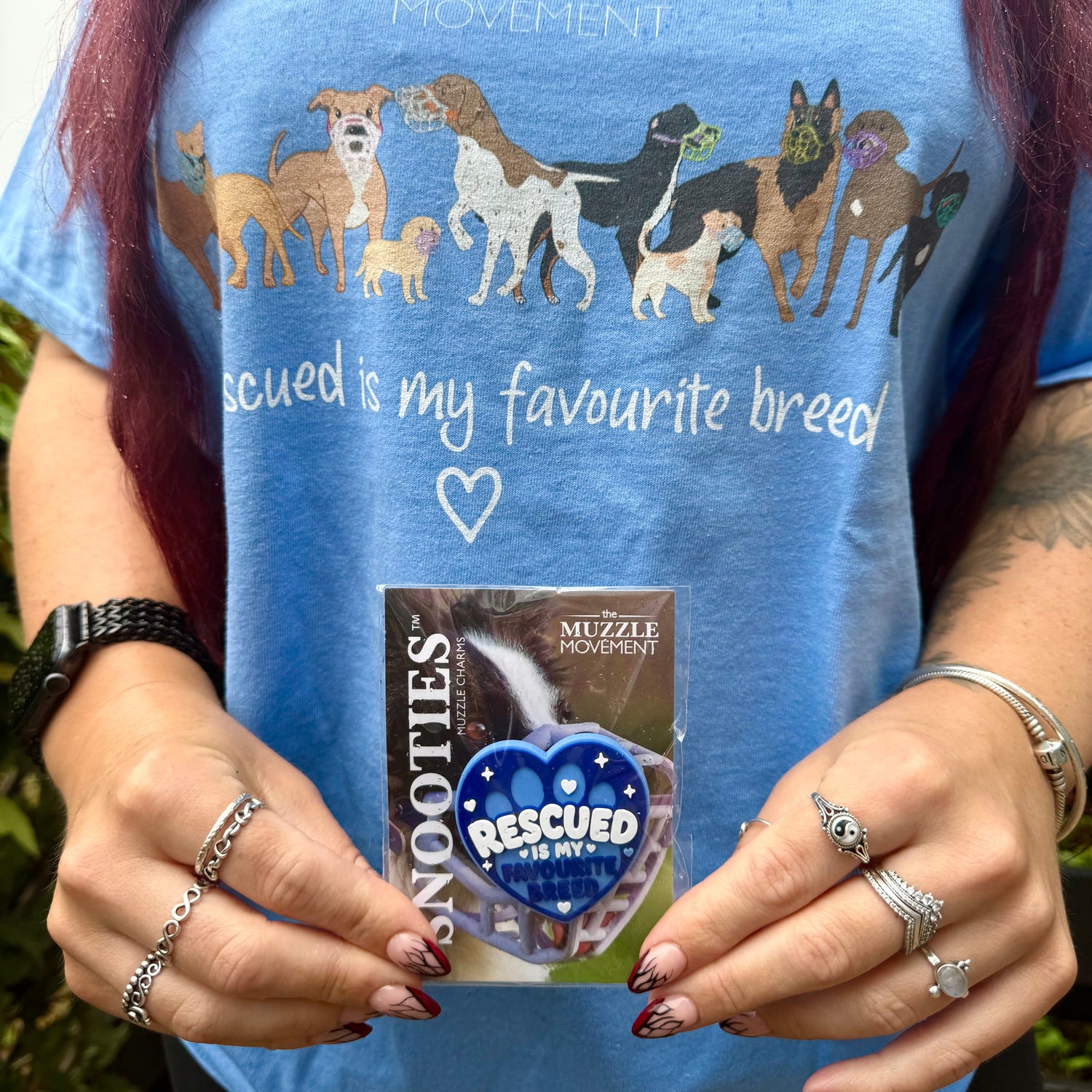 Snooties™ – Rescued Is My Favourite Breed Snootie Muzzle Charm
