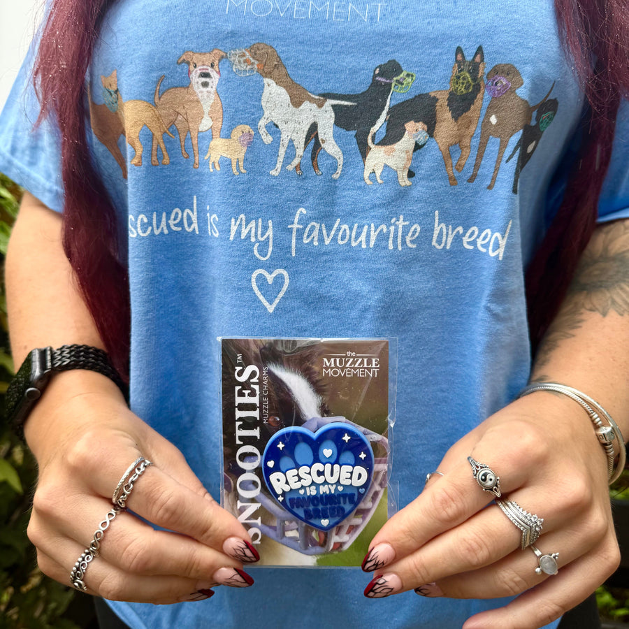 Snooties™ – Rescued Is My Favourite Breed Snootie Muzzle Charm