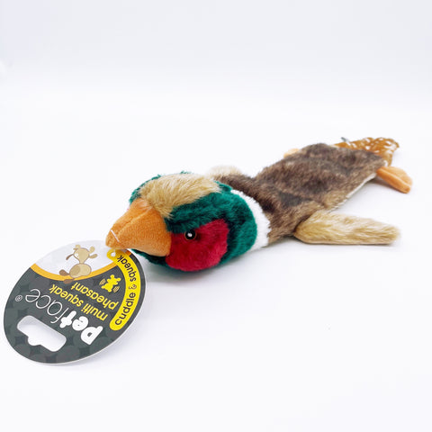 Petface | Multi-Squeak Pheasant – Plush Dog Toy