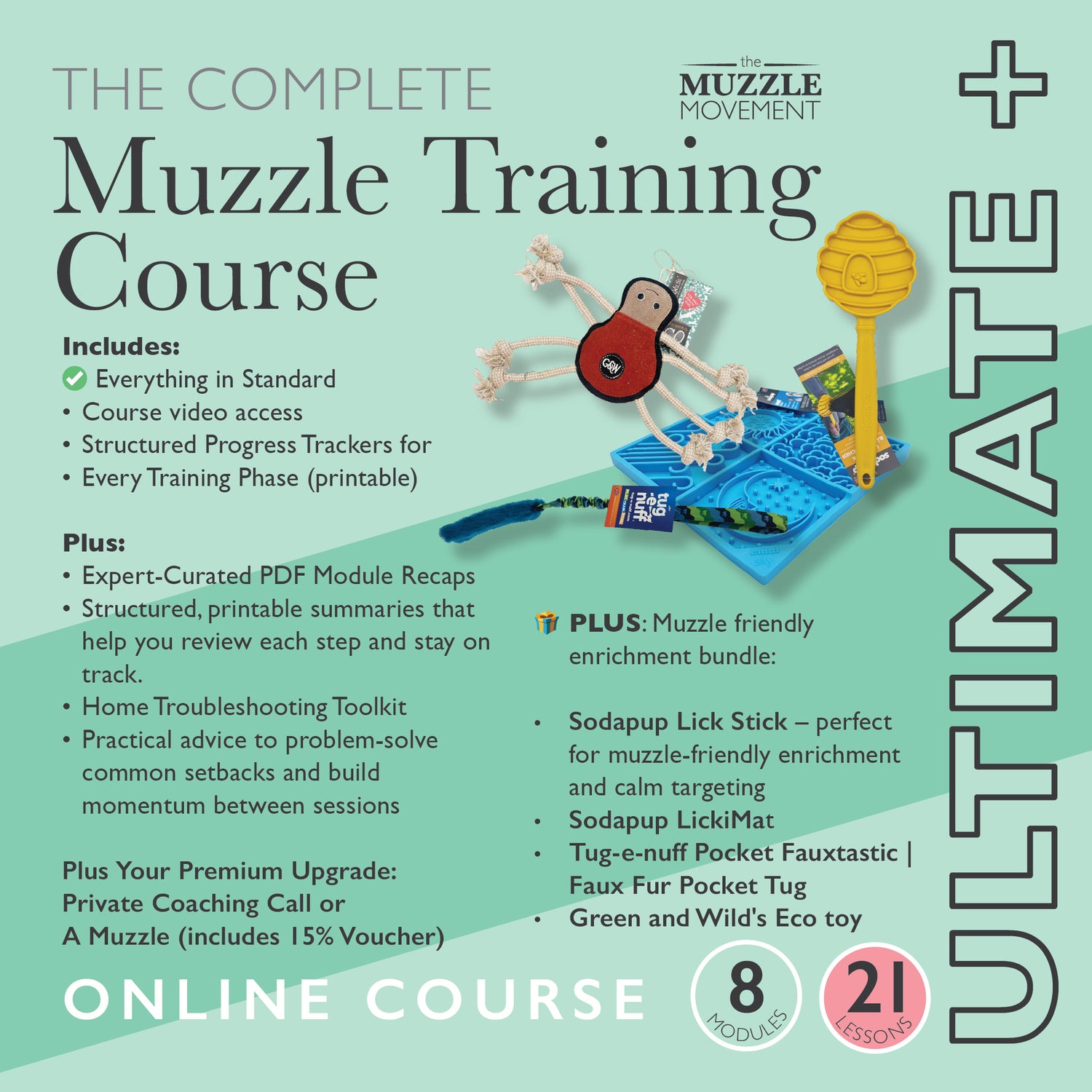 Cours complet de dressage de muselières - Ultimate Plus