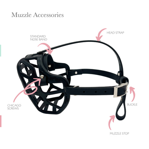 PRE ORDER Size Mia Dog Muzzle - Made to order muzzle with colour customisation (shipping September 2026)