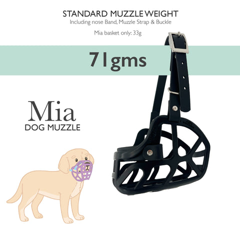 PRE ORDER Size Mia Dog Muzzle - Made to order muzzle with colour customisation (shipping September 2026)