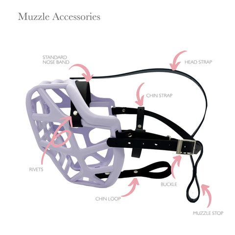Size Mitzy Dog Muzzle - ready to ship