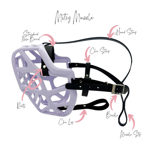 Size Mitzy Dog Muzzle - ready to ship