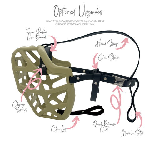 Size Mitzy Dog Muzzle - ready to ship
