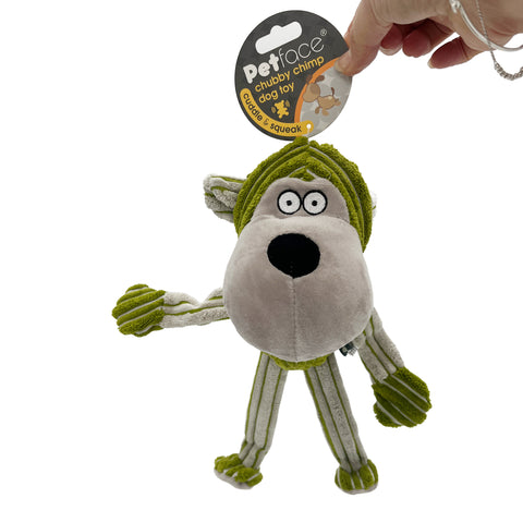 Petface | Buddies Chubby Chimp Plush Dog Toy