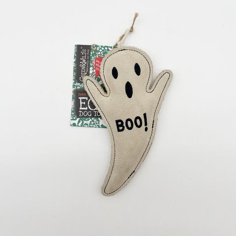 Green & Wild's | Boo Hoo the Ghost, Eco Dog Toy