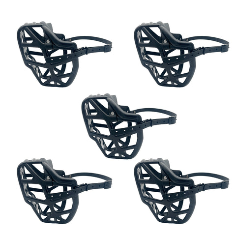 The Muzzle Movement Black Muzzles Bundle of 5 – Limited Edition Recycled for Trade