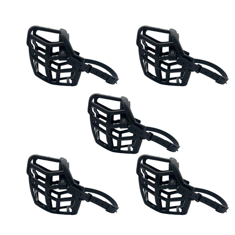 The Muzzle Movement Black Muzzles Bundle of 5 – Limited Edition Recycled for Trade