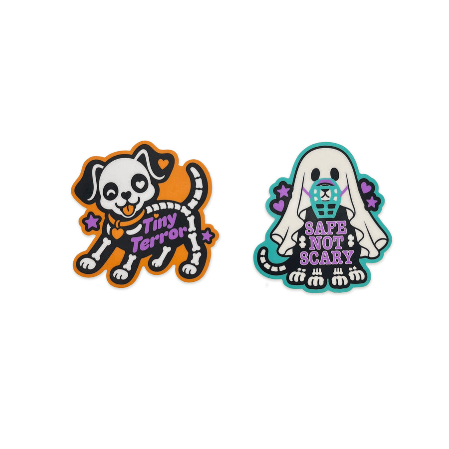 Halloween Dog Stickers | Safe Not Scary Sticker Duo