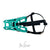 The Muzzle Movement Neli muzzle in teal with black biothane strapping