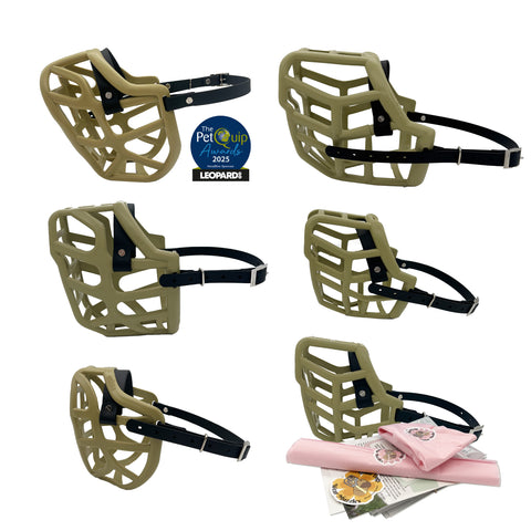 Custom 6 size Movement Muzzle Canine professional bundle