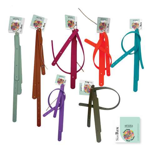 Multi Coloured Biothane Strapping set bundle for Dog Muzzles for Trade