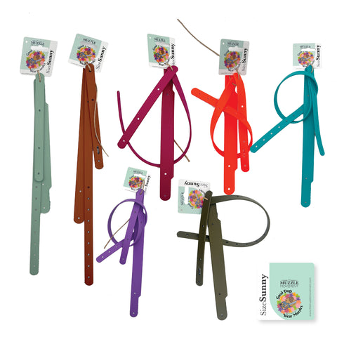 Multi Coloured Biothane Strapping set bundle for Dog Muzzles for Trade