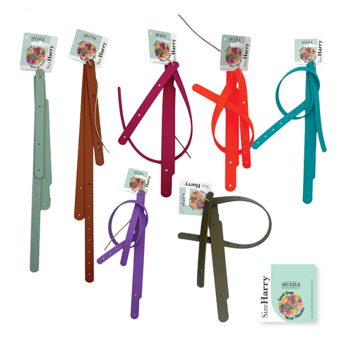 Multi Coloured Biothane Strapping set bundle for Dog Muzzles for Trade