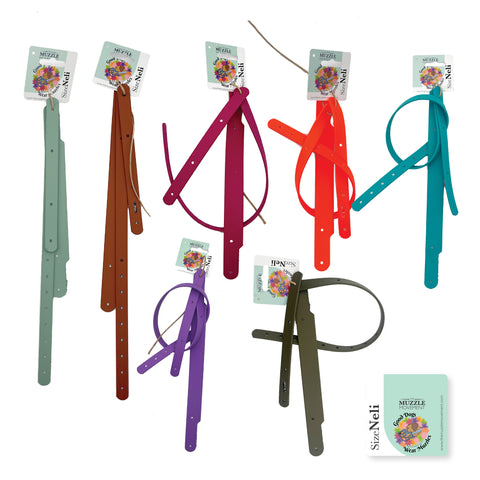 Multi Coloured Biothane Strapping set bundle for Dog Muzzles for Trade