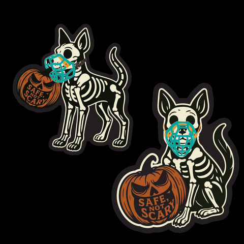 Halloween 2025 - Safe Not Scary – Halloween Sticker Duo