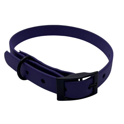 Block colour Biothane collar – customisable